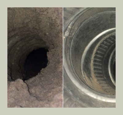dryer-vent cleaning before-and after